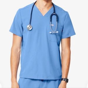 Men's FIGS Ceil Blue Set in Large